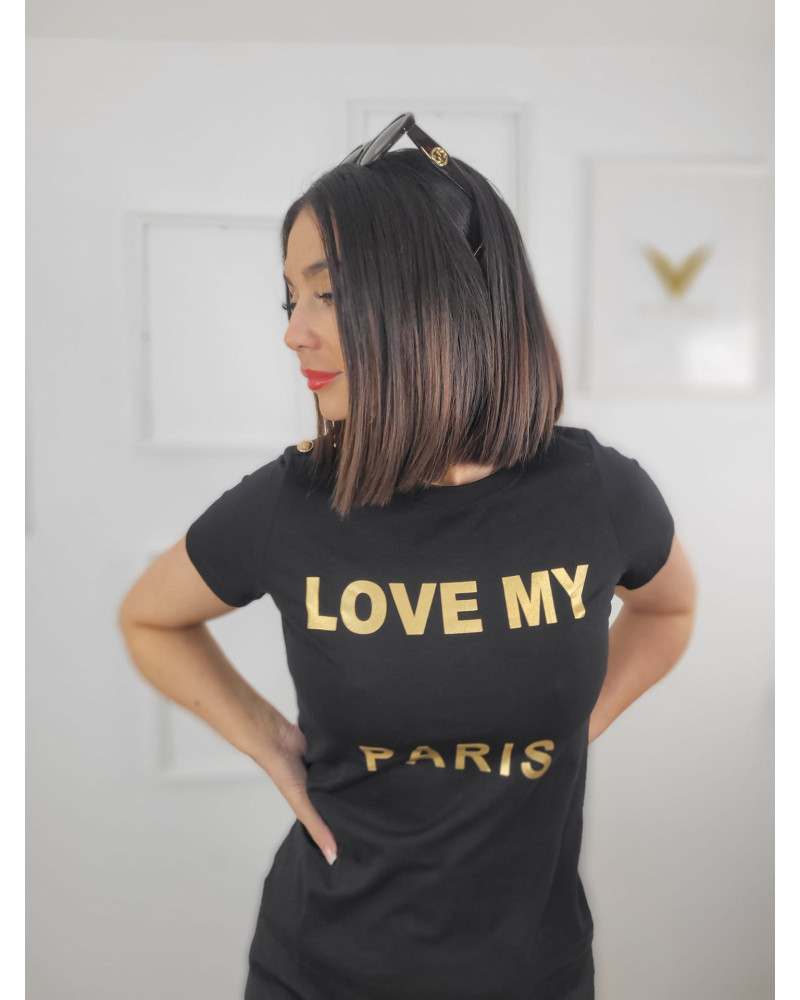 T- Shirt Love My Paris - Black
