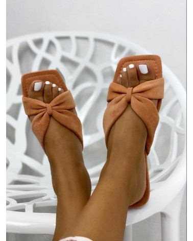Sandales plates ANITA - Saumon