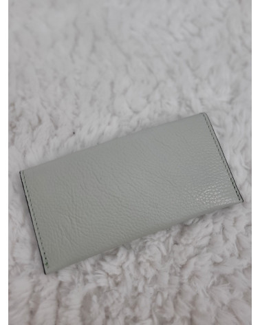 Leather pouch MELINA -  Gray